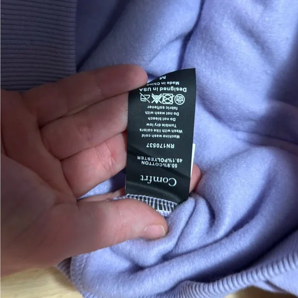 Comfrt NWT Purple Hoodie M - Picture 5 of 8